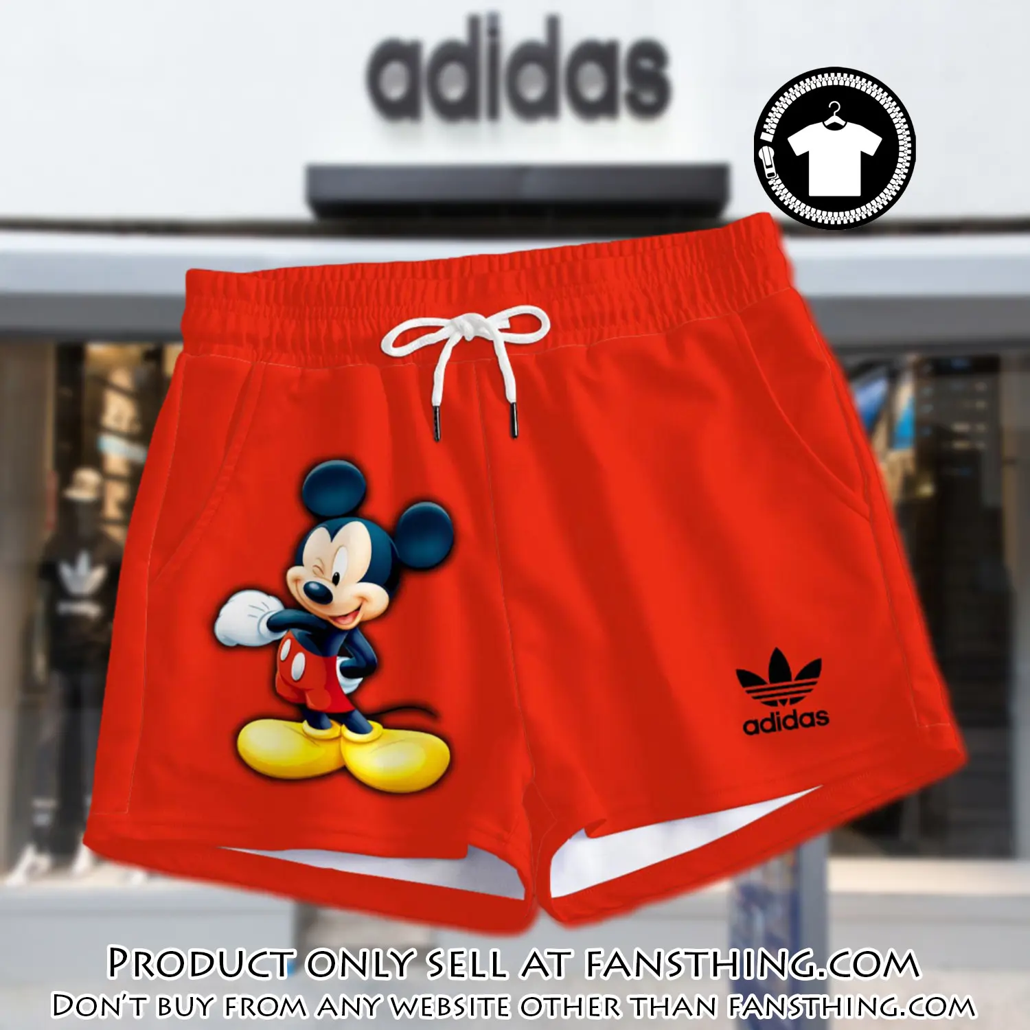 Premium mickey mouse in adidas women shorts lady beach shorts wms1082 fst0740236